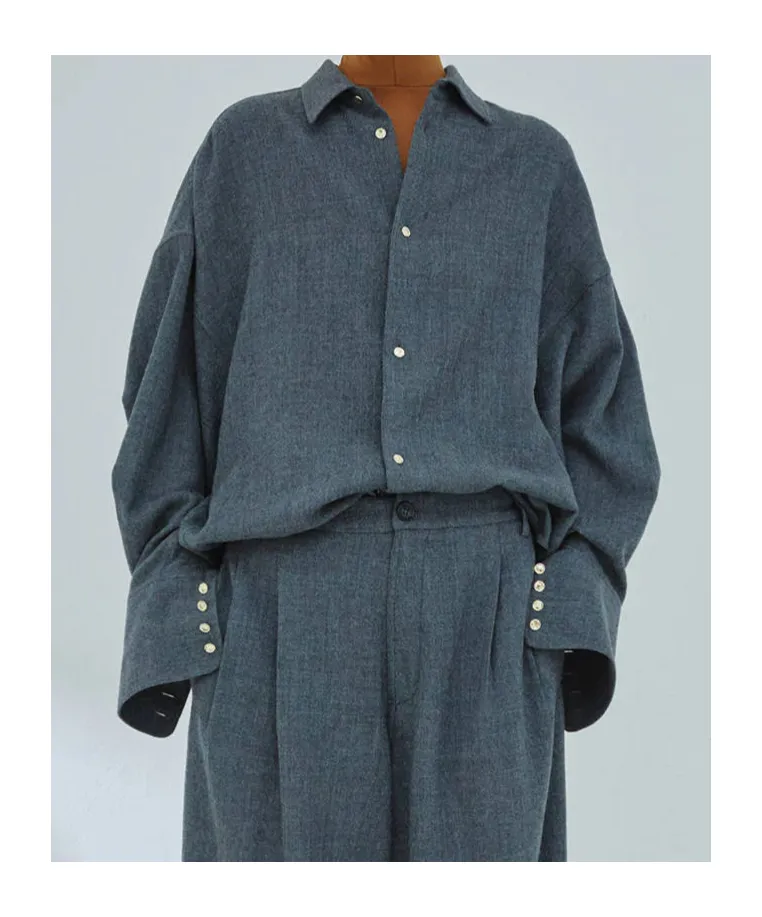 Georgia Detachable Scarf Japanese Shirt