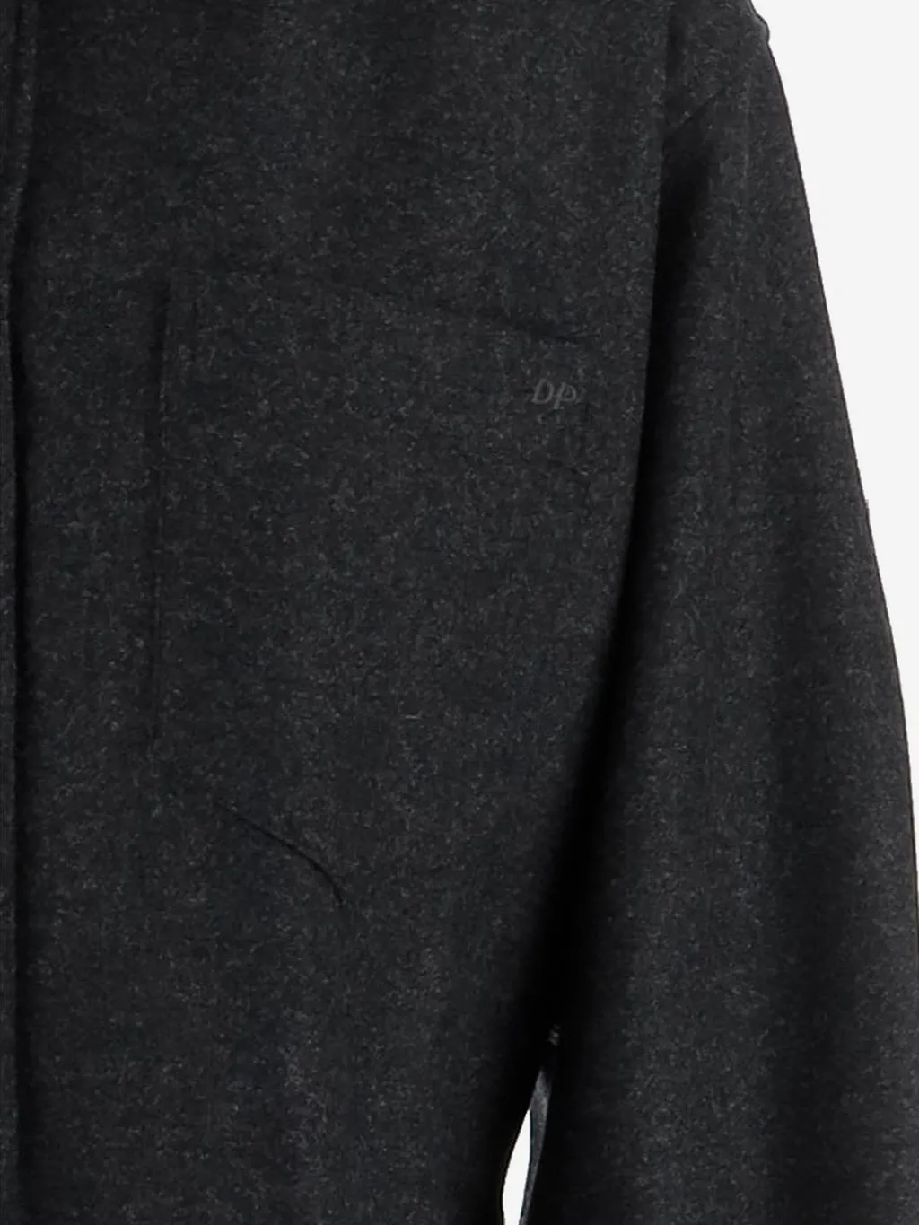 Logo Embroidered Curved Hem Shirt