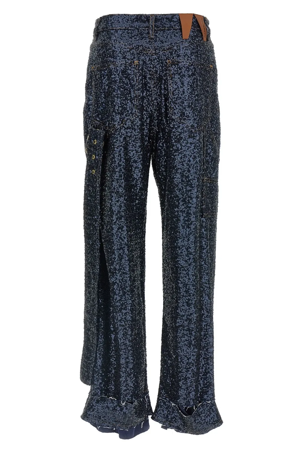 Sequin-Embellished Jeans