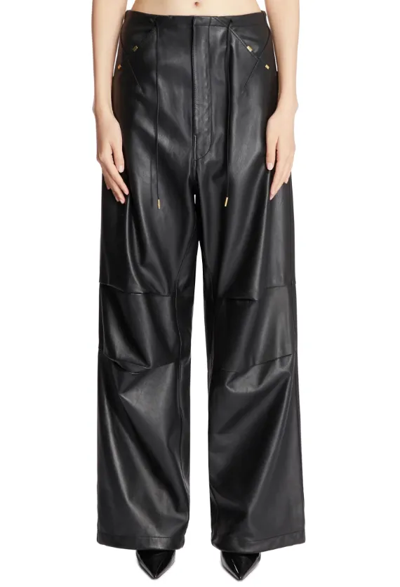 Daisy Plonge Nappa Leather Military Trousers