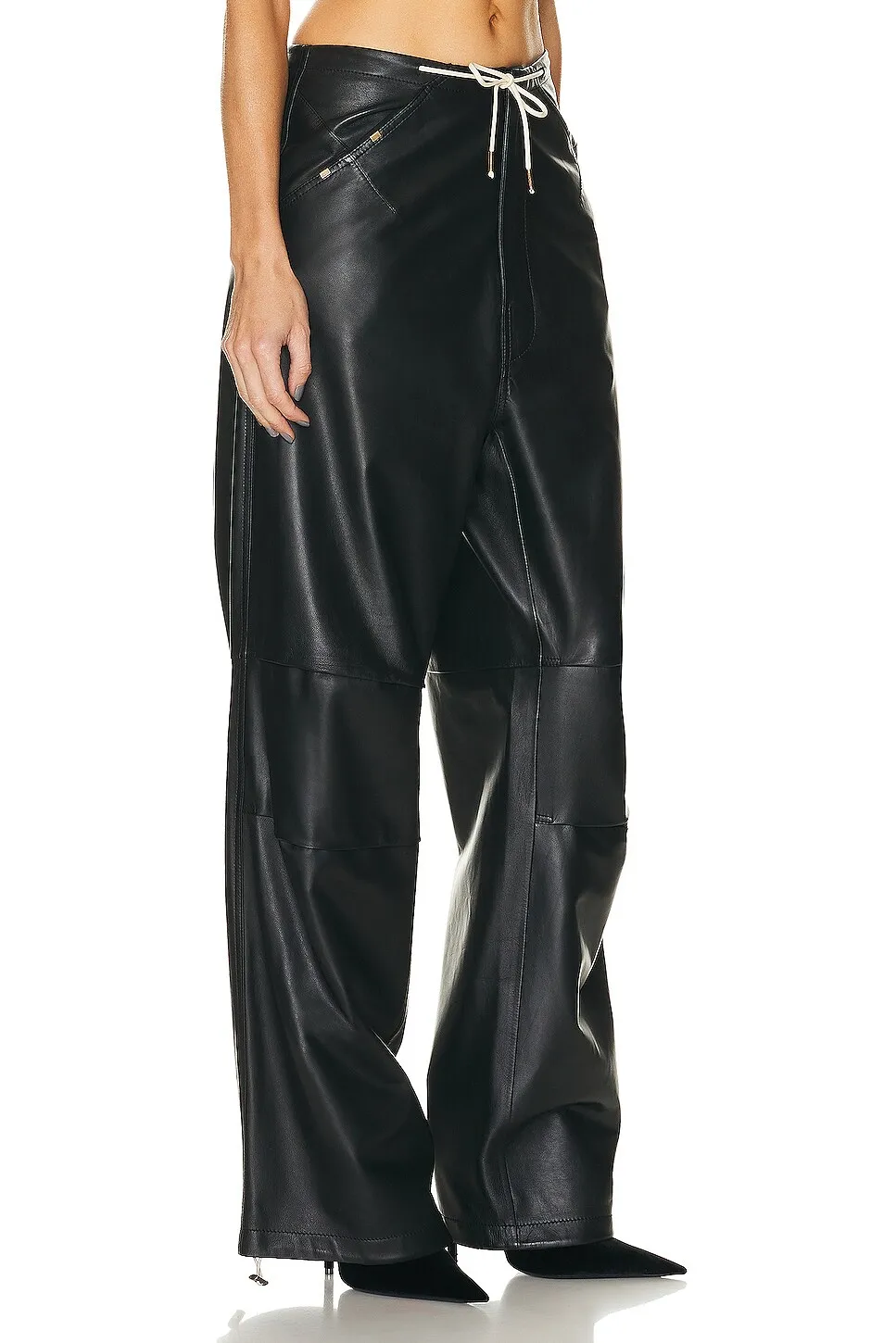 Daisy Plonge Nappa Leather Military Trousers