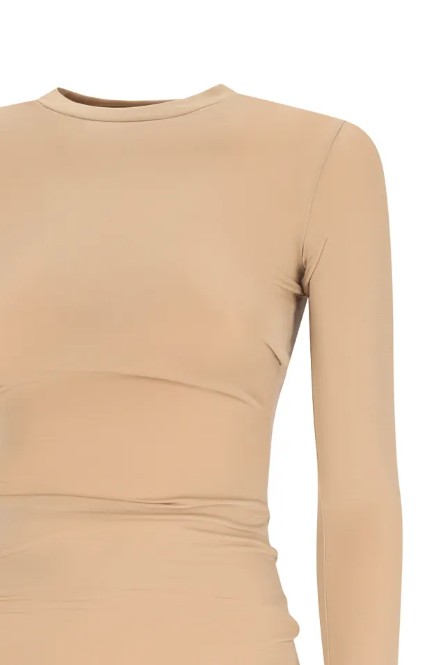 Camren Long-Sleeve Crew-Neck Top