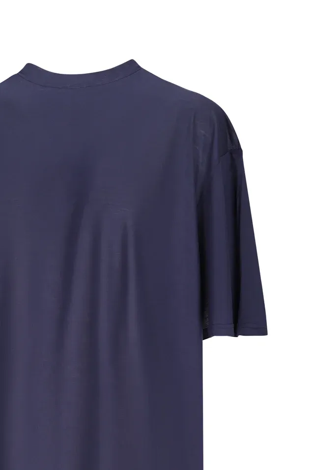 Linda Back Snapped Jersey T-Shirt