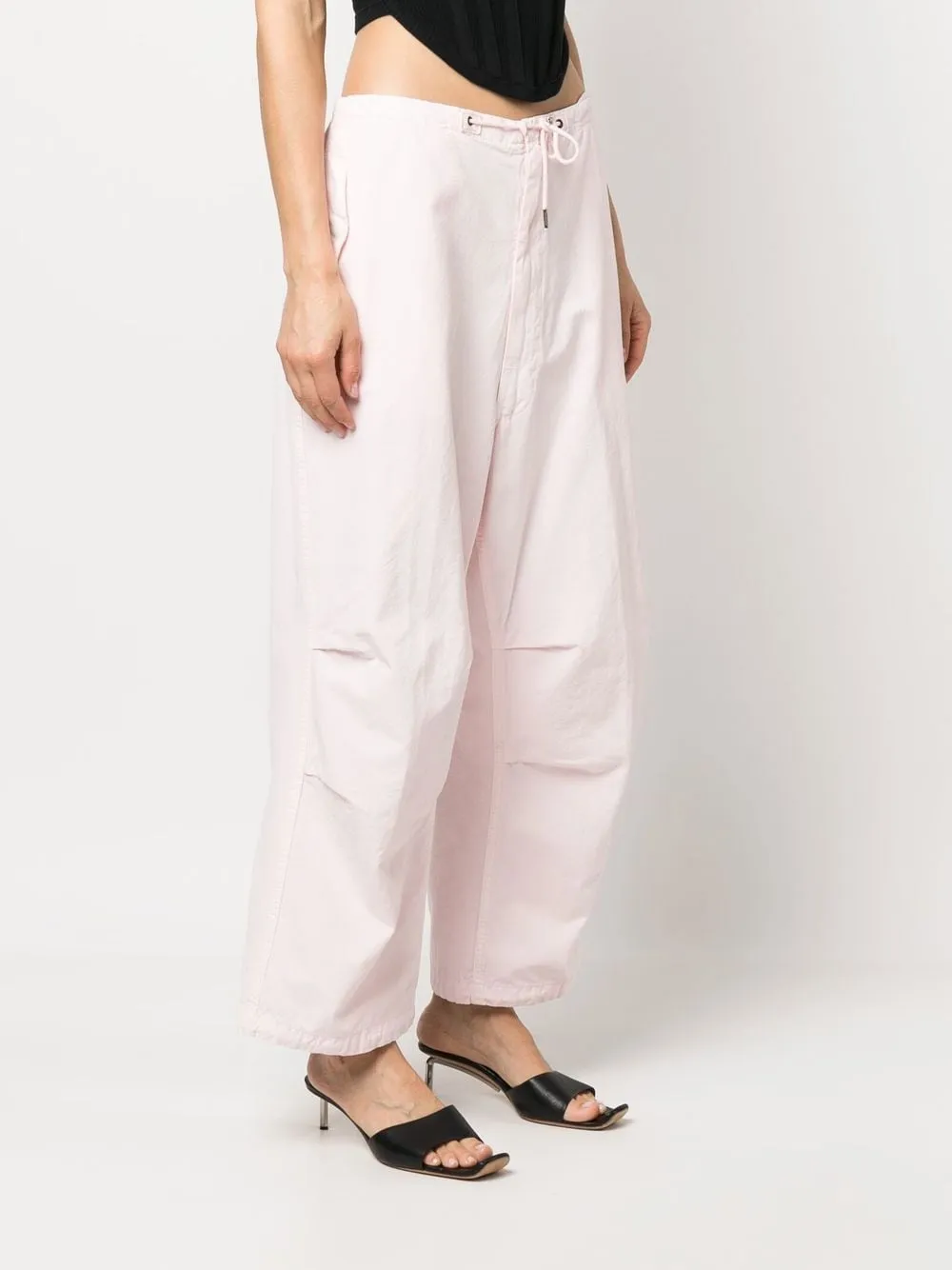Drawstring Wide Leg Trousers