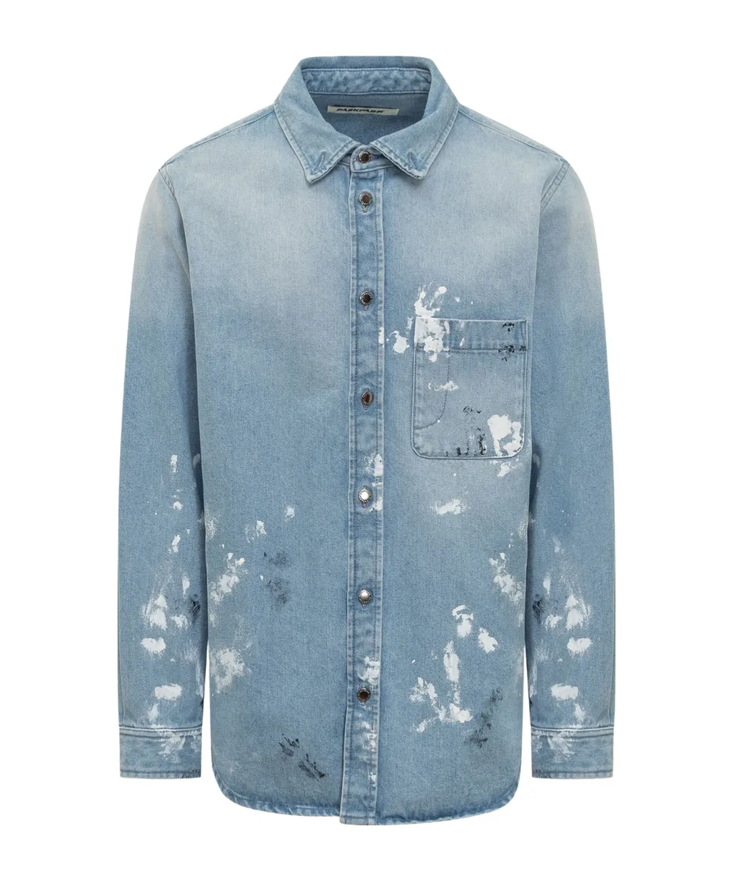 Distressed Denim Shirt