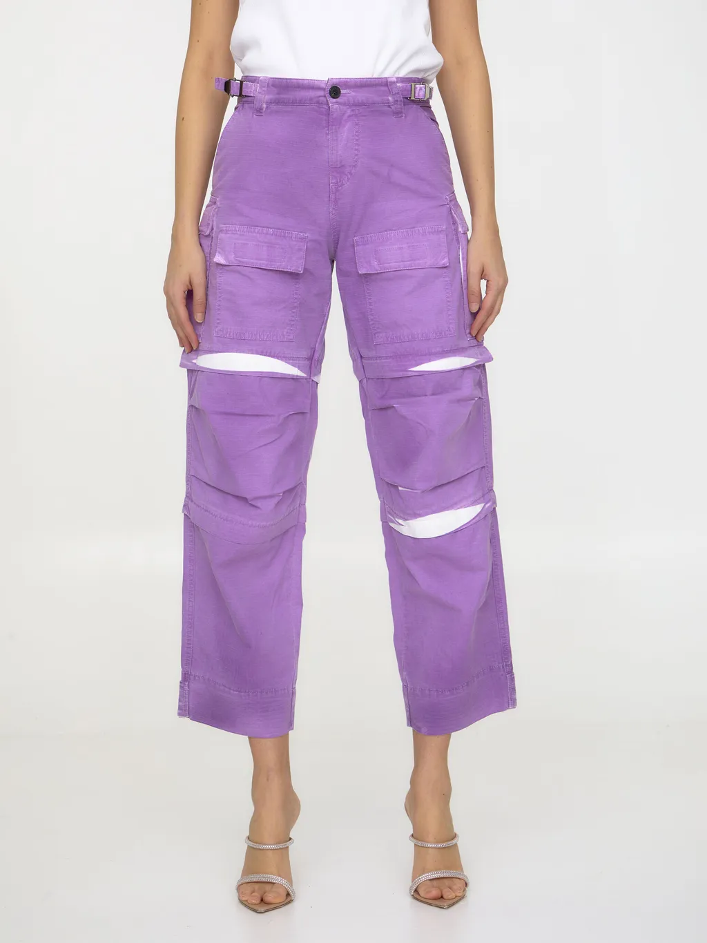 Wide-Leg Cargo Pants