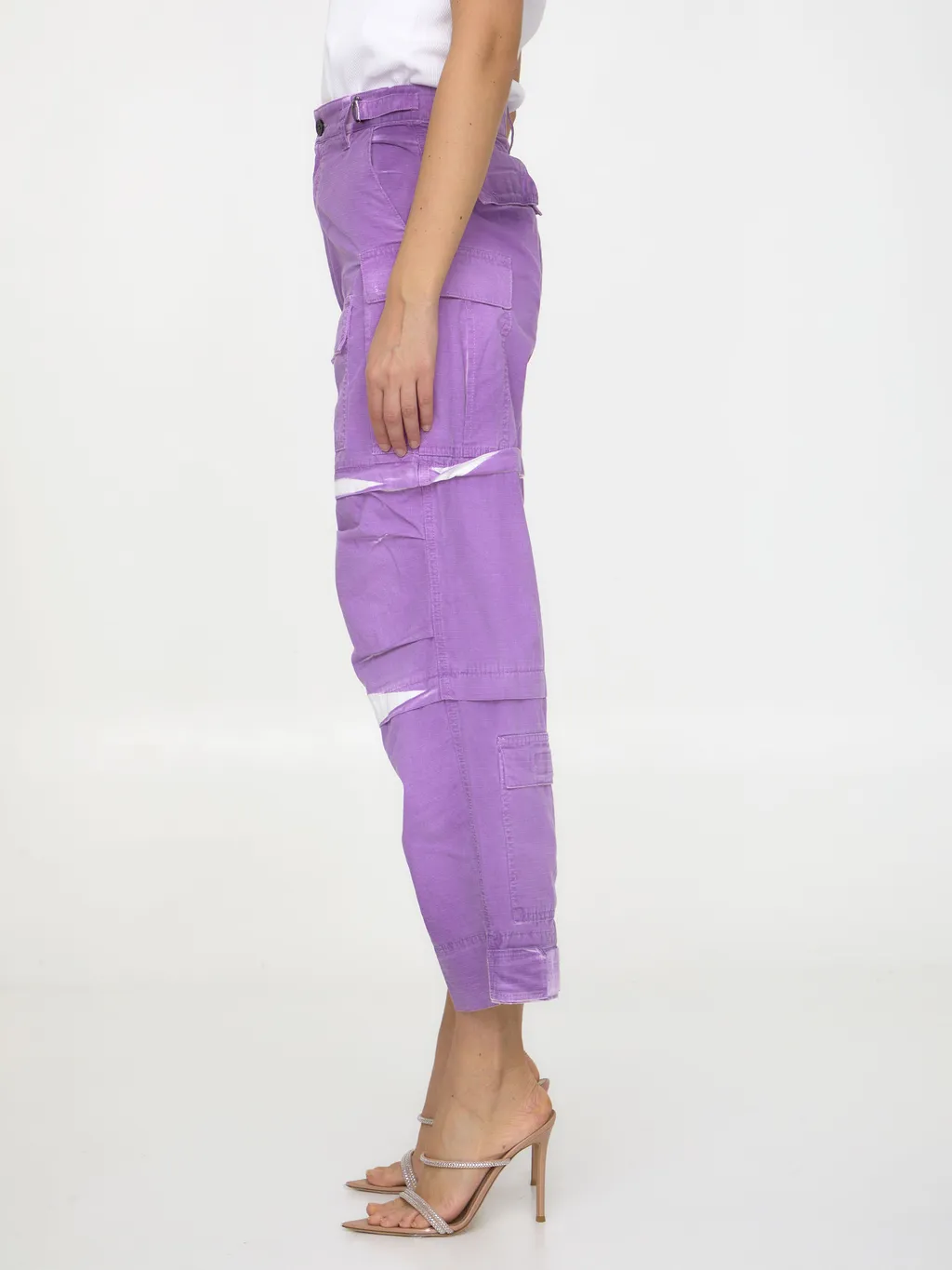 Wide-Leg Cargo Pants