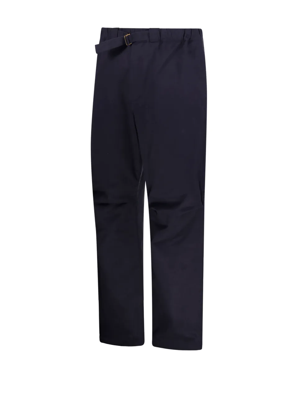 Buckle-Fastening Straight-Leg Trousers