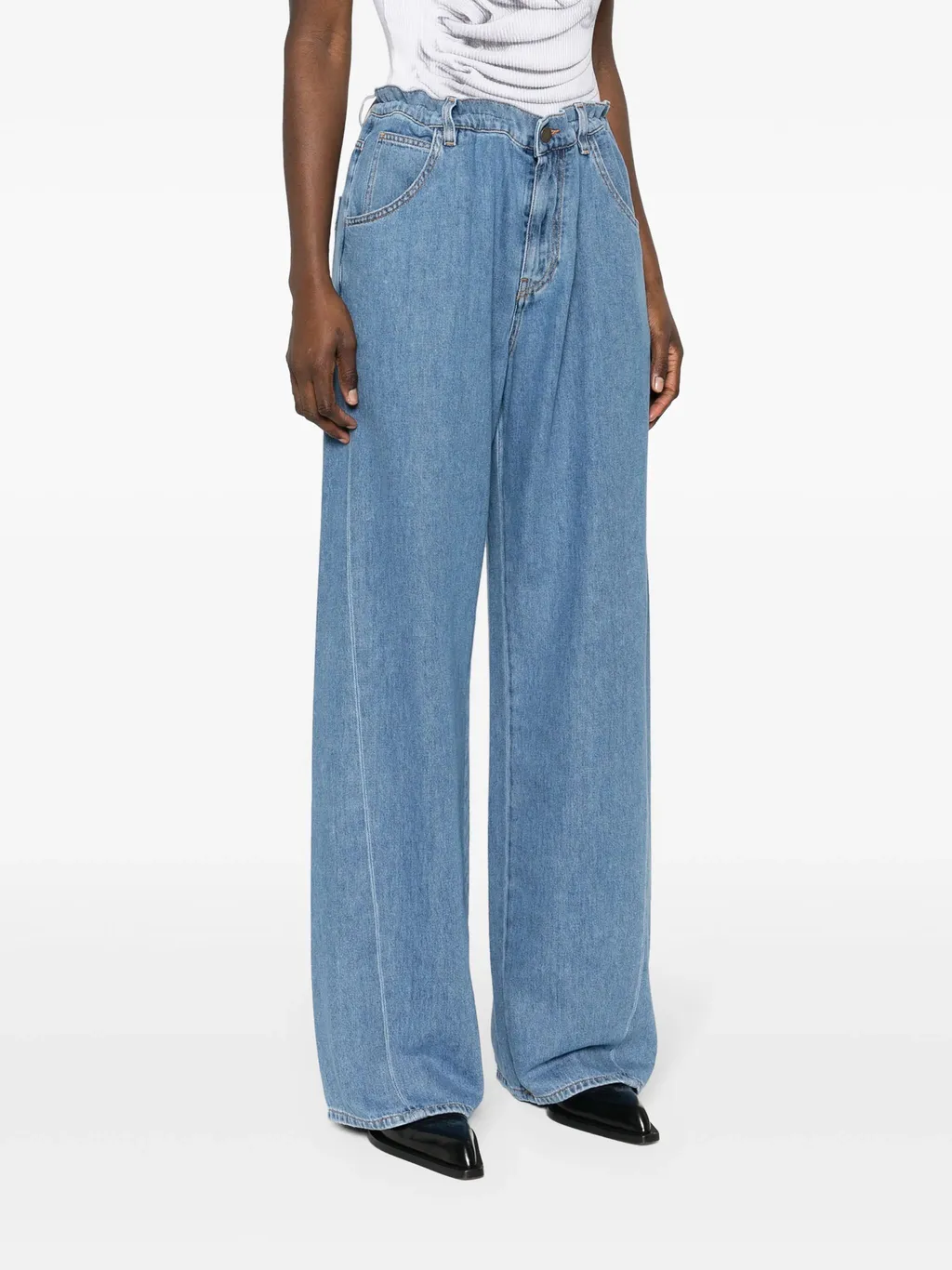 Iris Mid-Rise Wide-Leg Jeans