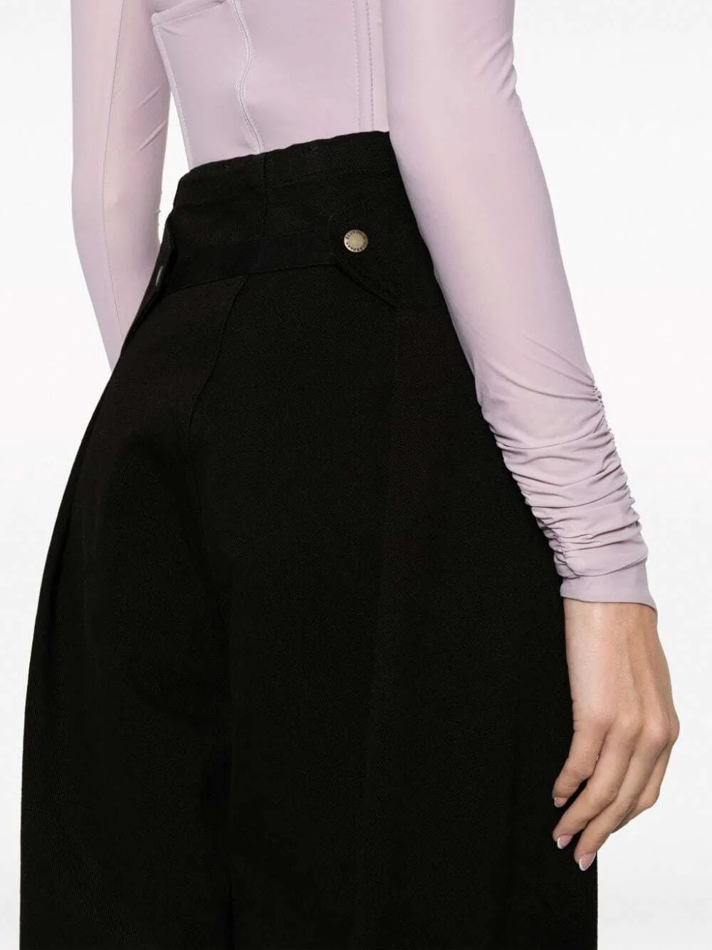 Drawstring-Waistband Cotton Trousers