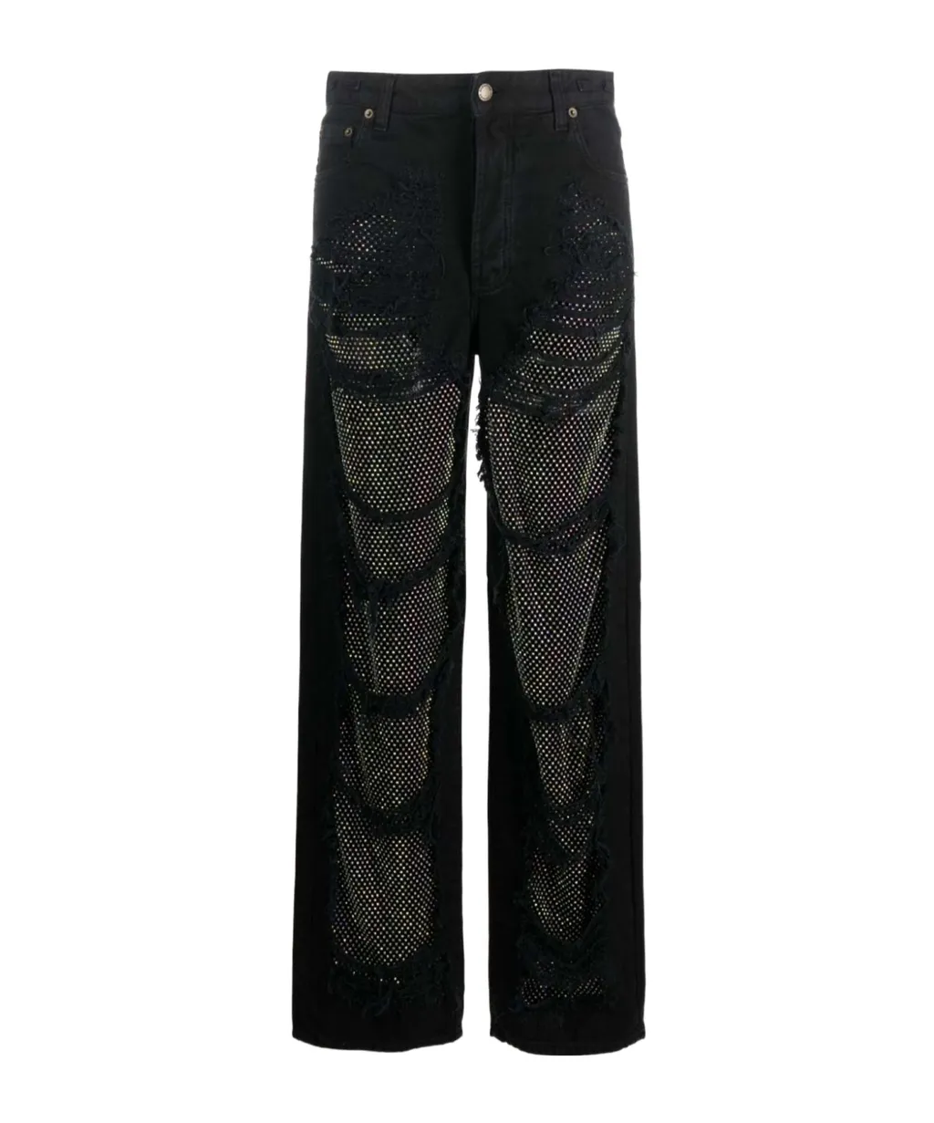 Karen Embellished Distressed Jeans