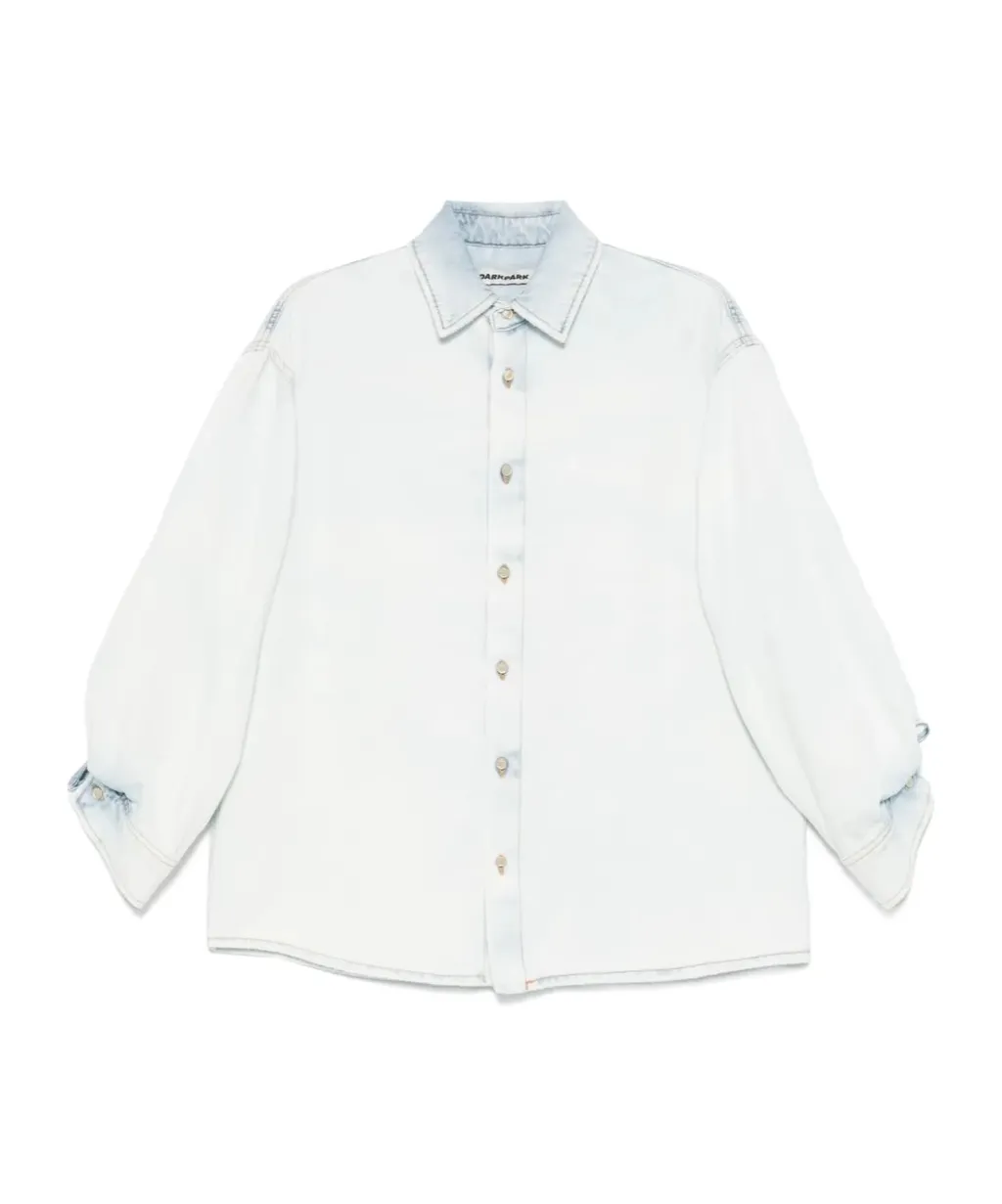 Denim Rouche Shirt
