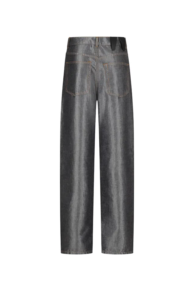 Chain Detail Wide-Leg Pants