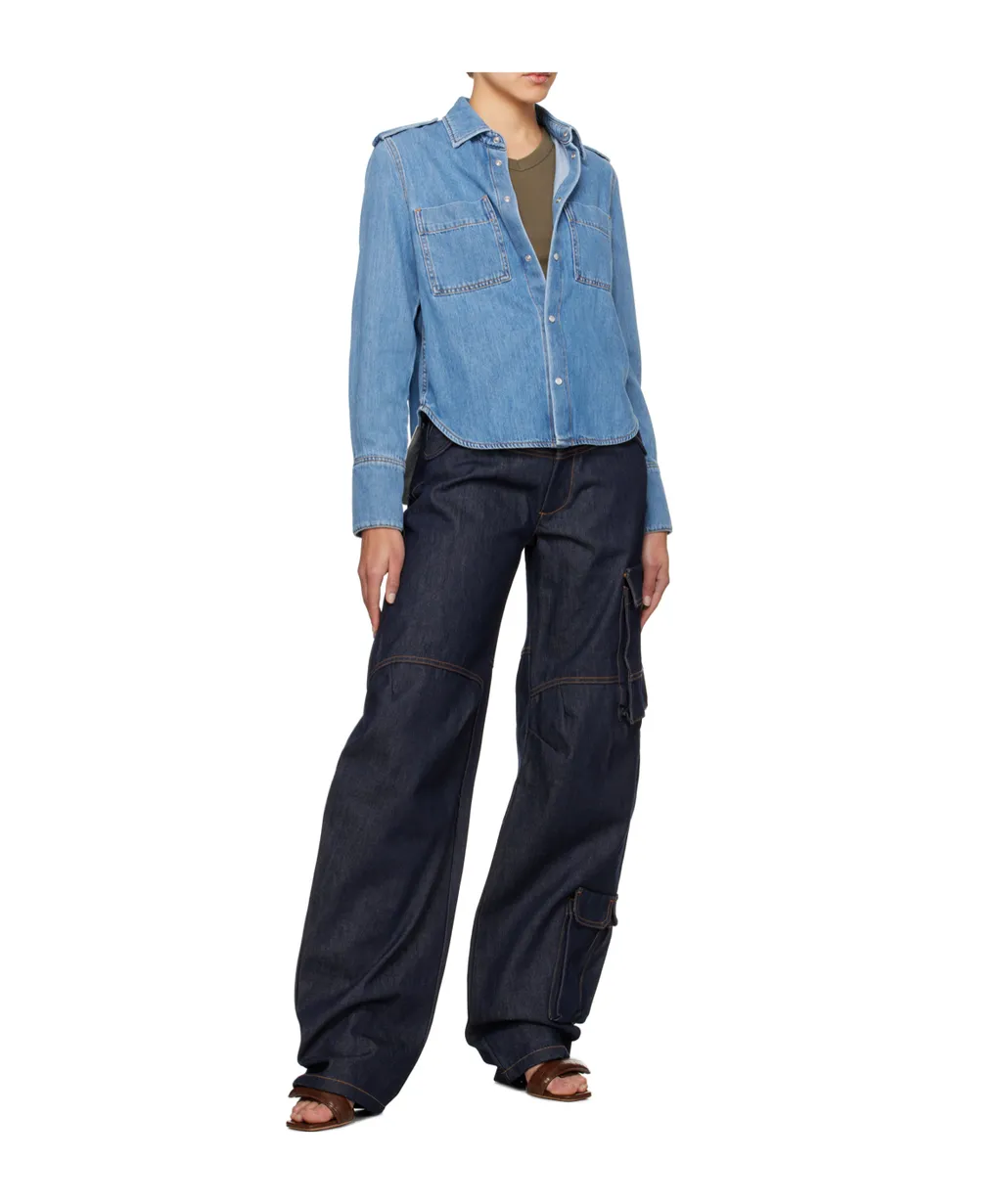 Non-Stretch Denim Shirt