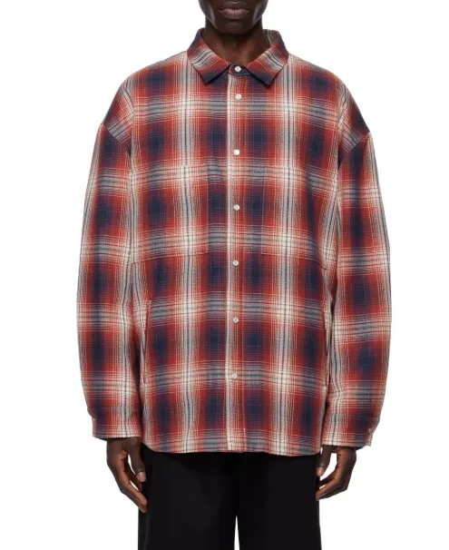 Jacquard Pattern Shirt Jacket