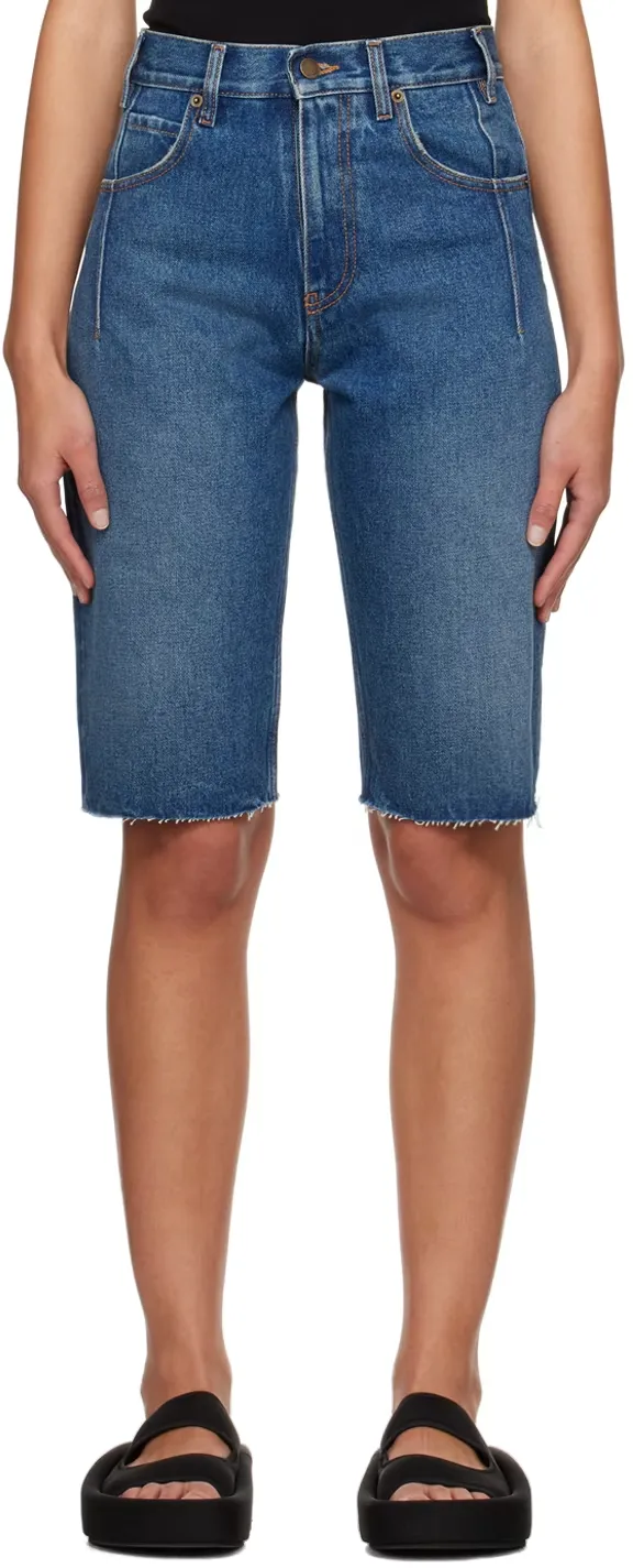 Gina High-Rise Denim Shorts