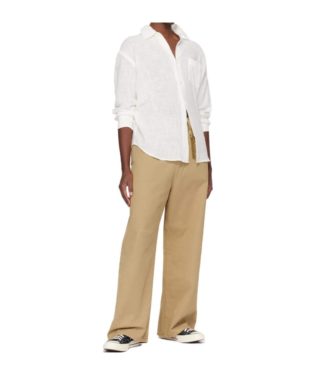 Stretchless Wide-Leg Jeans