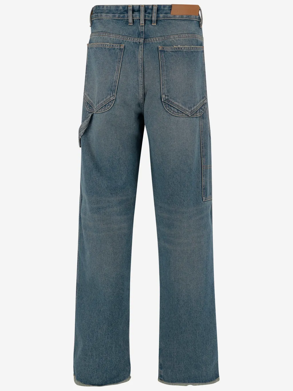 High-Waisted Straight-Leg Jeans