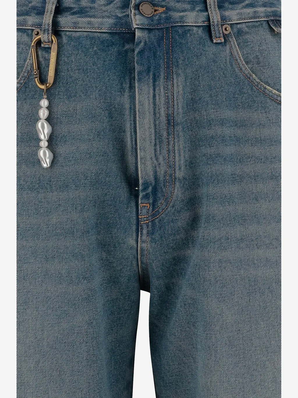 High-Waisted Straight-Leg Jeans