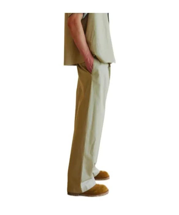 Pleated Straight Trousers