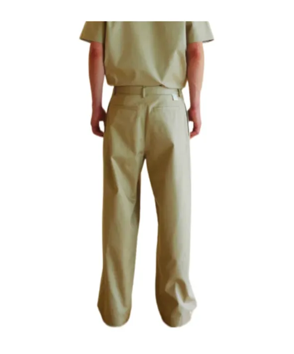 Pleated Straight Trousers