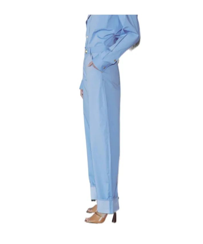 Folded-Edge Tapered Trousers