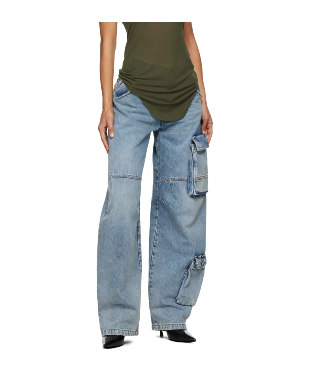 Rosalind Barrel Leg Cargo Jeans