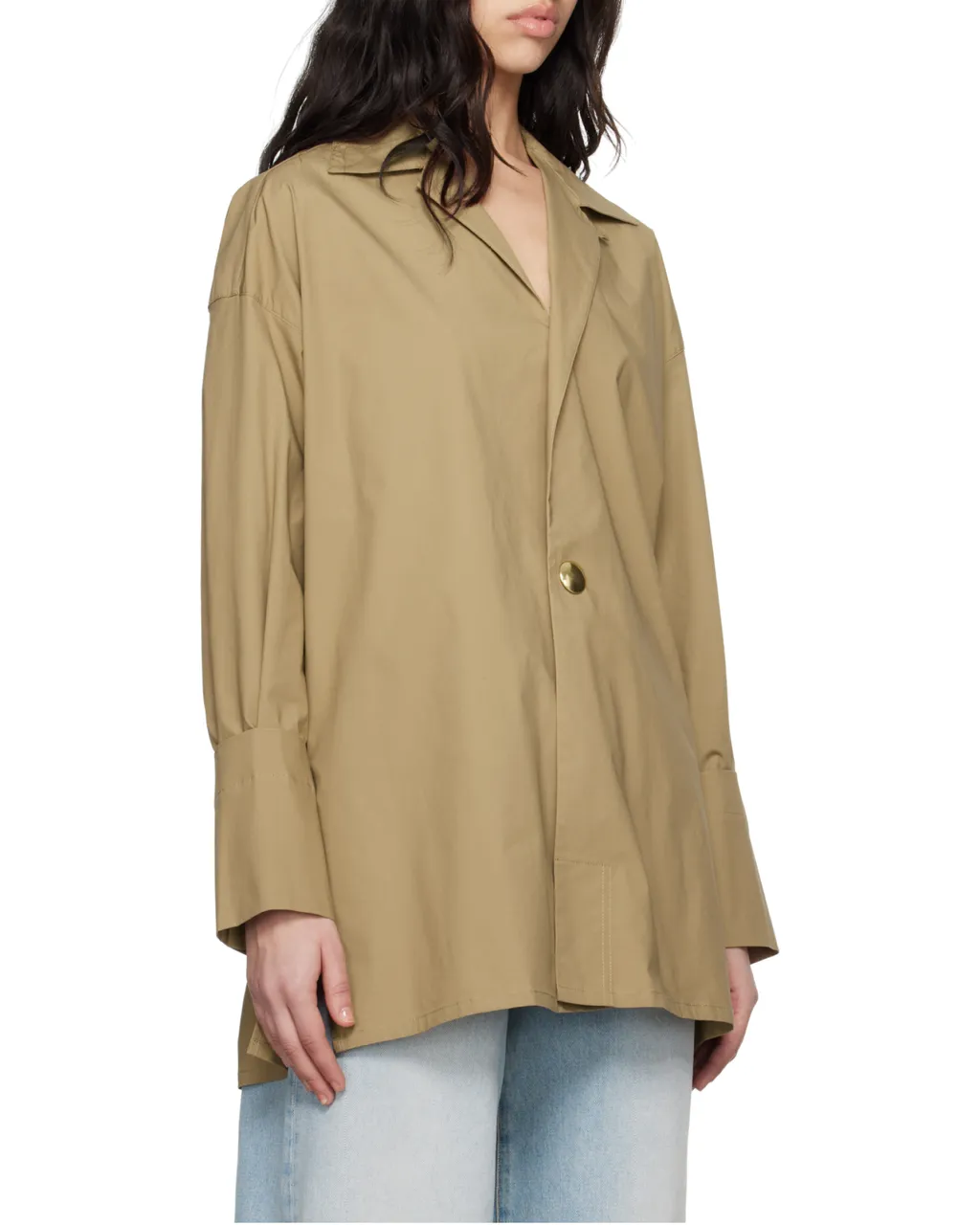 Popeline Tunic Style Shirt