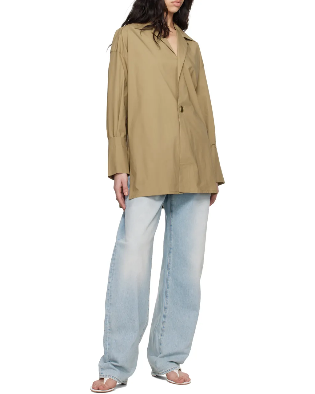 Popeline Tunic Style Shirt