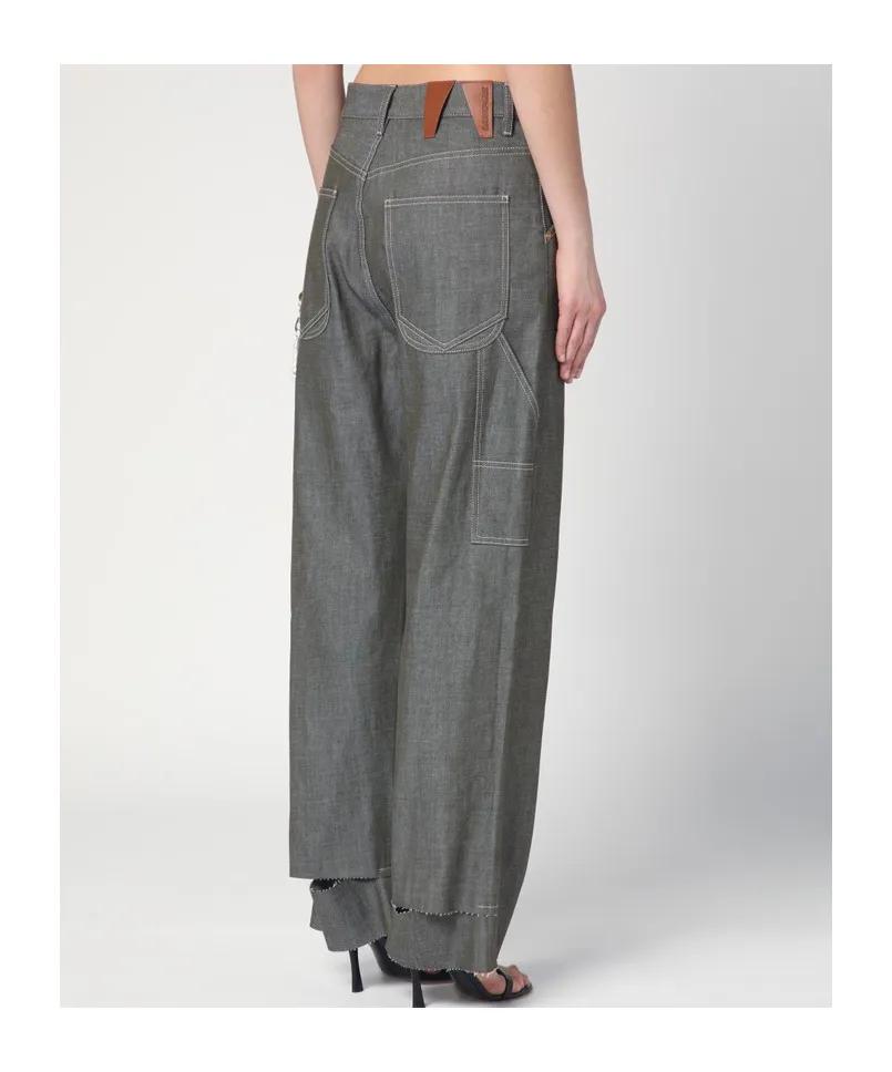 Lisa Chain Adorned Loose Fit Carpenter Jeans