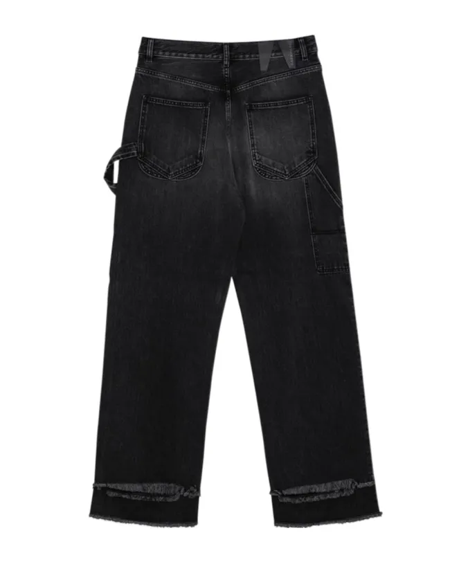 Belt Ring Washed Jeans
