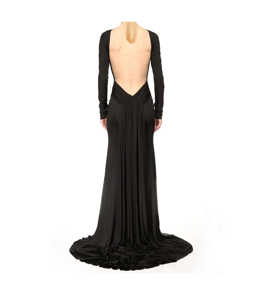 David Koma Open Back Gown