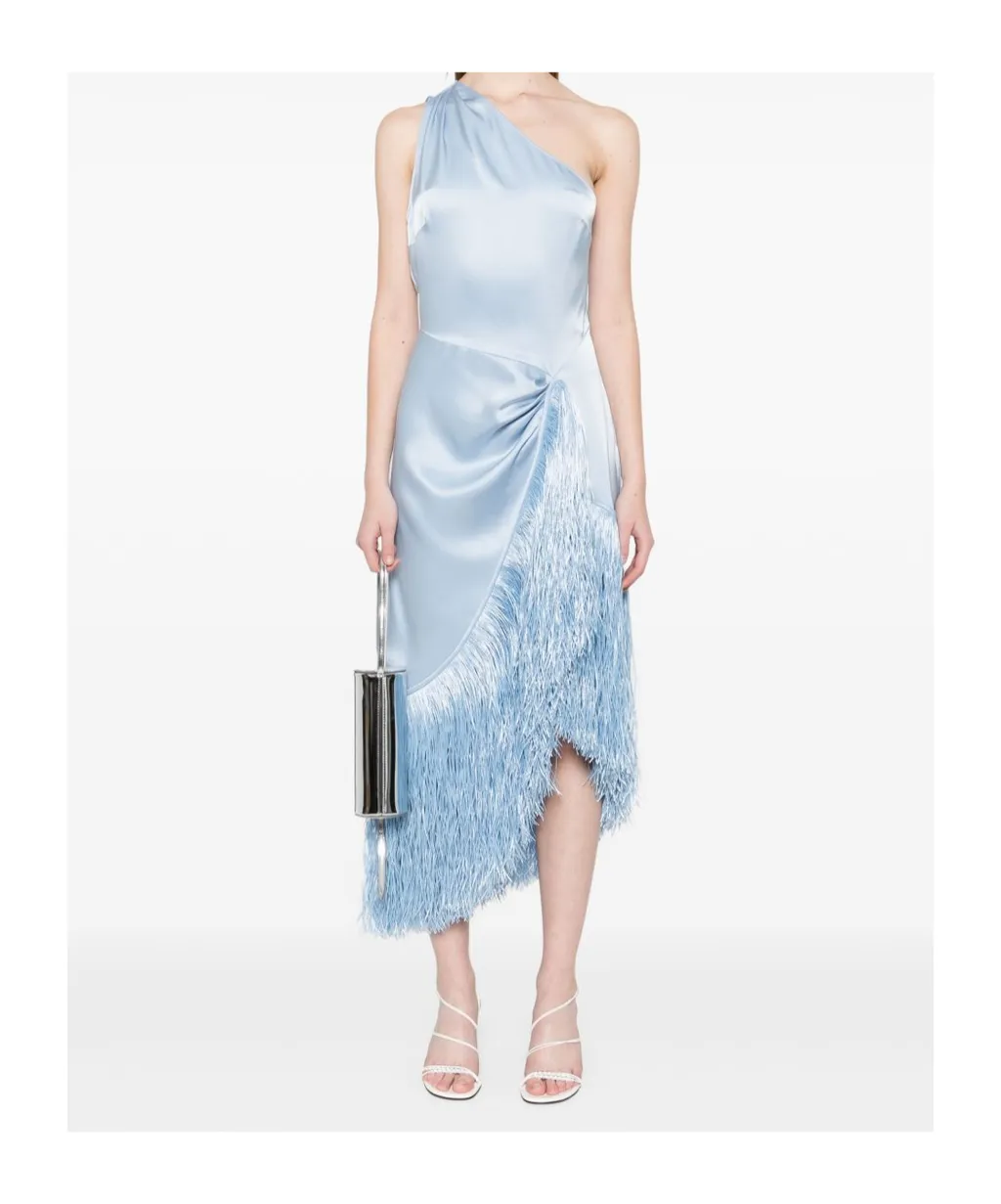 Fringe-Detailed Midi Dress