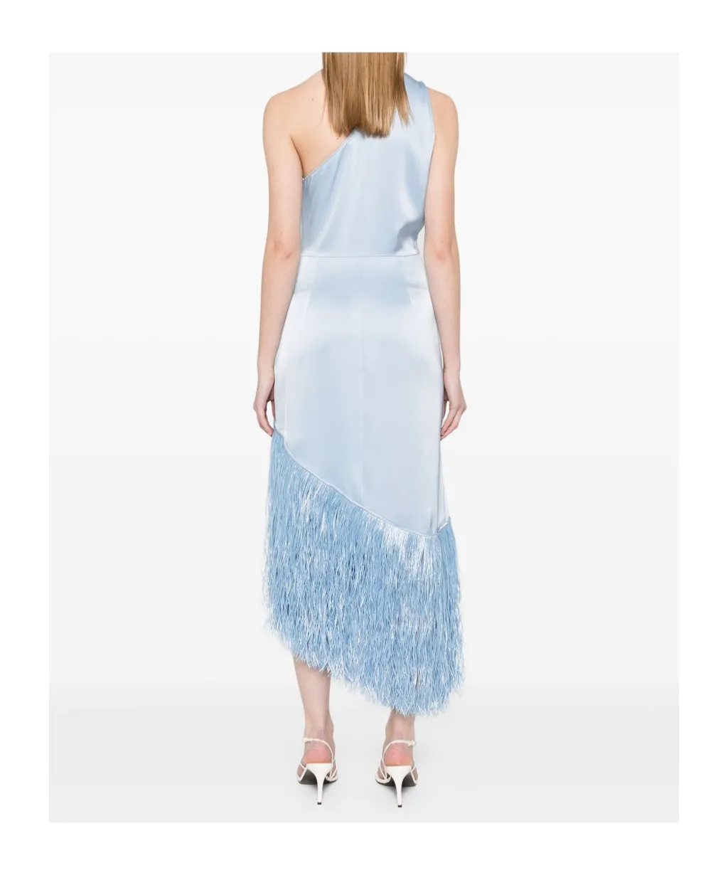 Fringe-Detailed Midi Dress