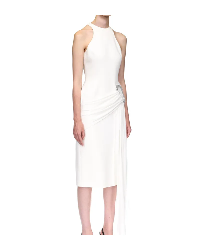 Crystal Buckle Decorative Dress