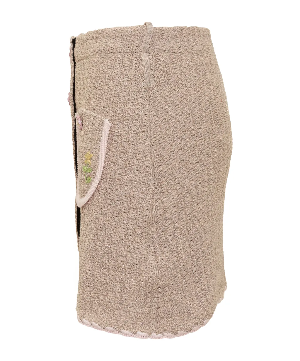 Chiara Buttoned Mini Skirt