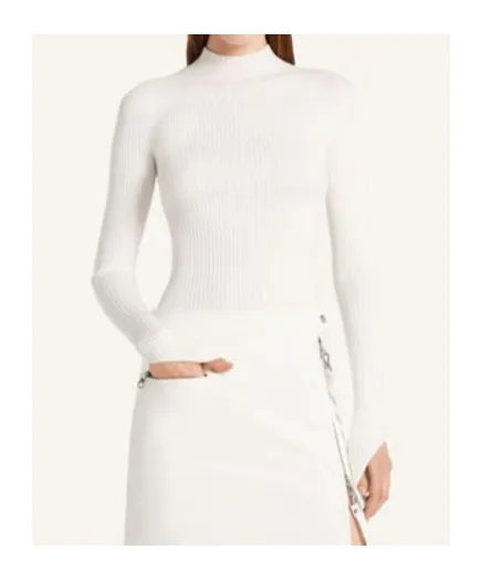 Ribbed Turtleneck Top