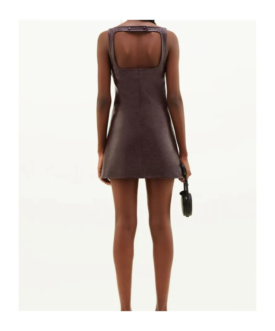 Reedition Square-Neck Sleeveless Mini Dress