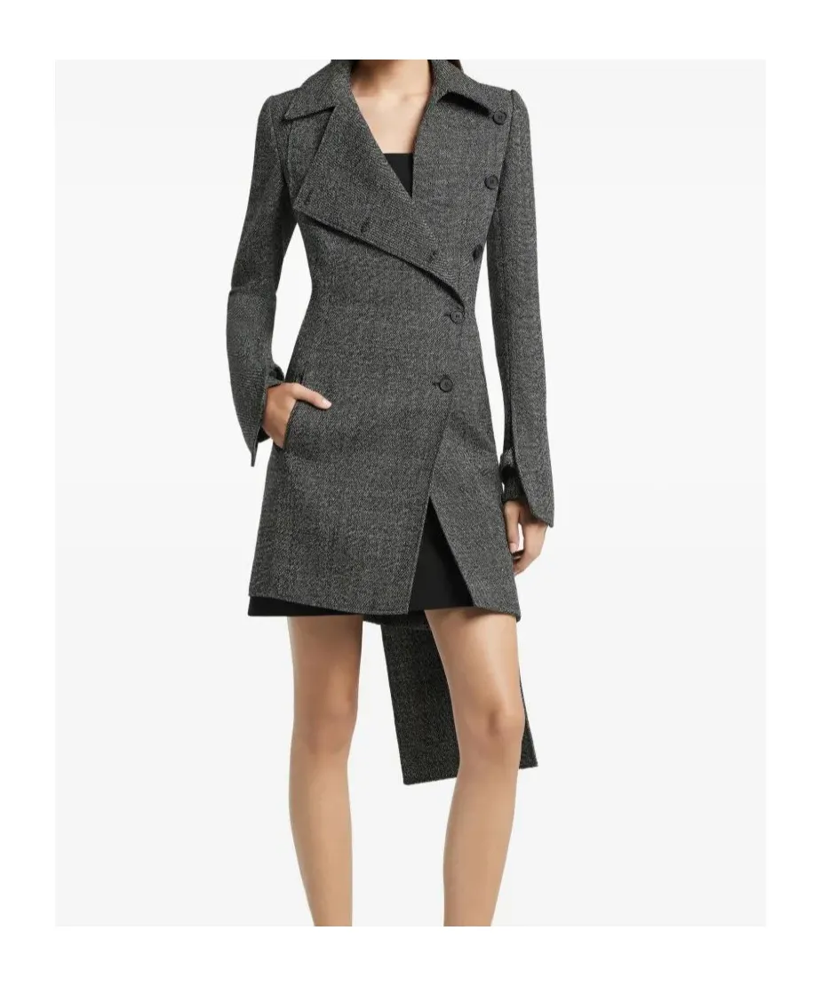Asymmetric Wool Coat