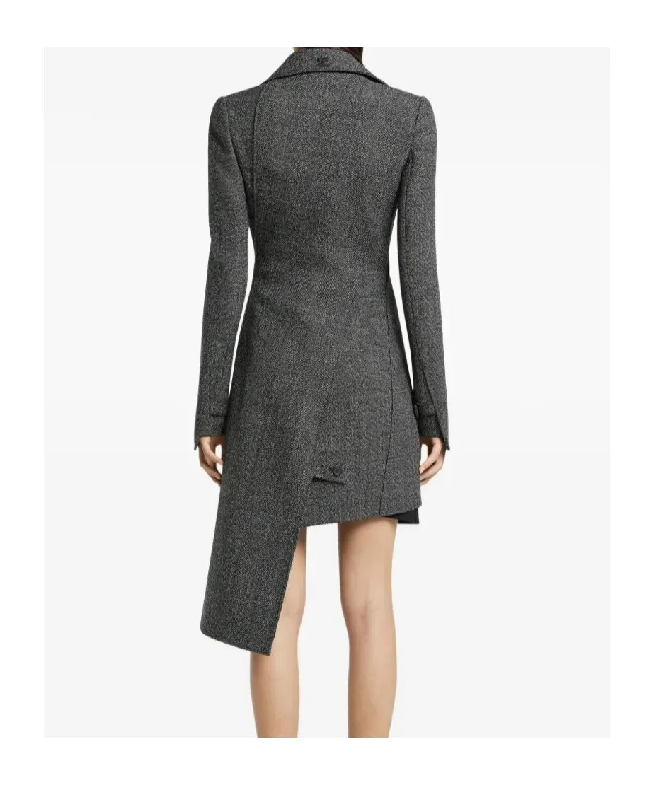 Asymmetric Wool Coat