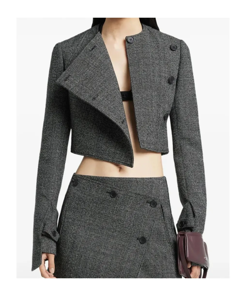 Oblique Buttoned Jacket