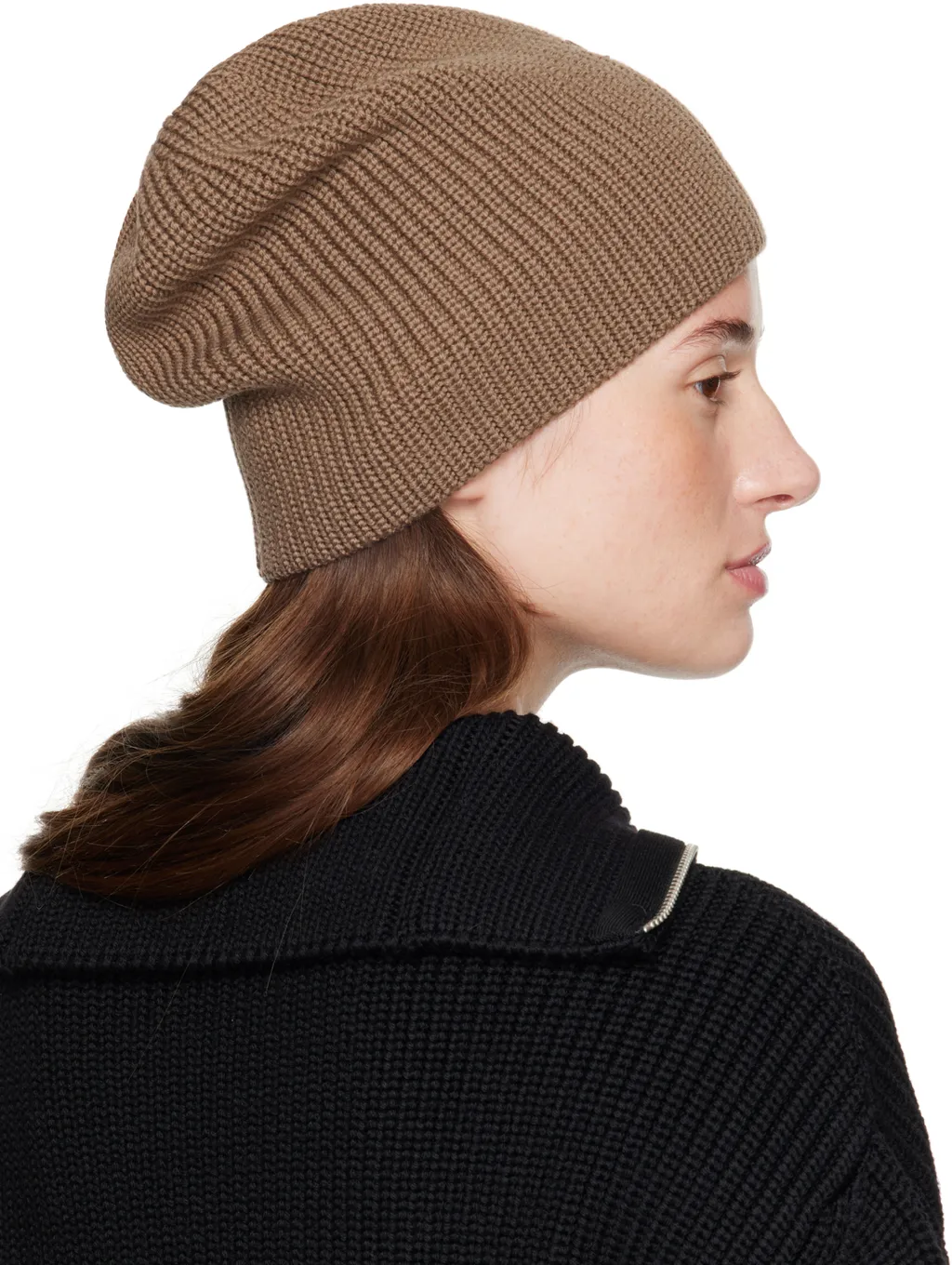 Ribbed-Knit Beanie