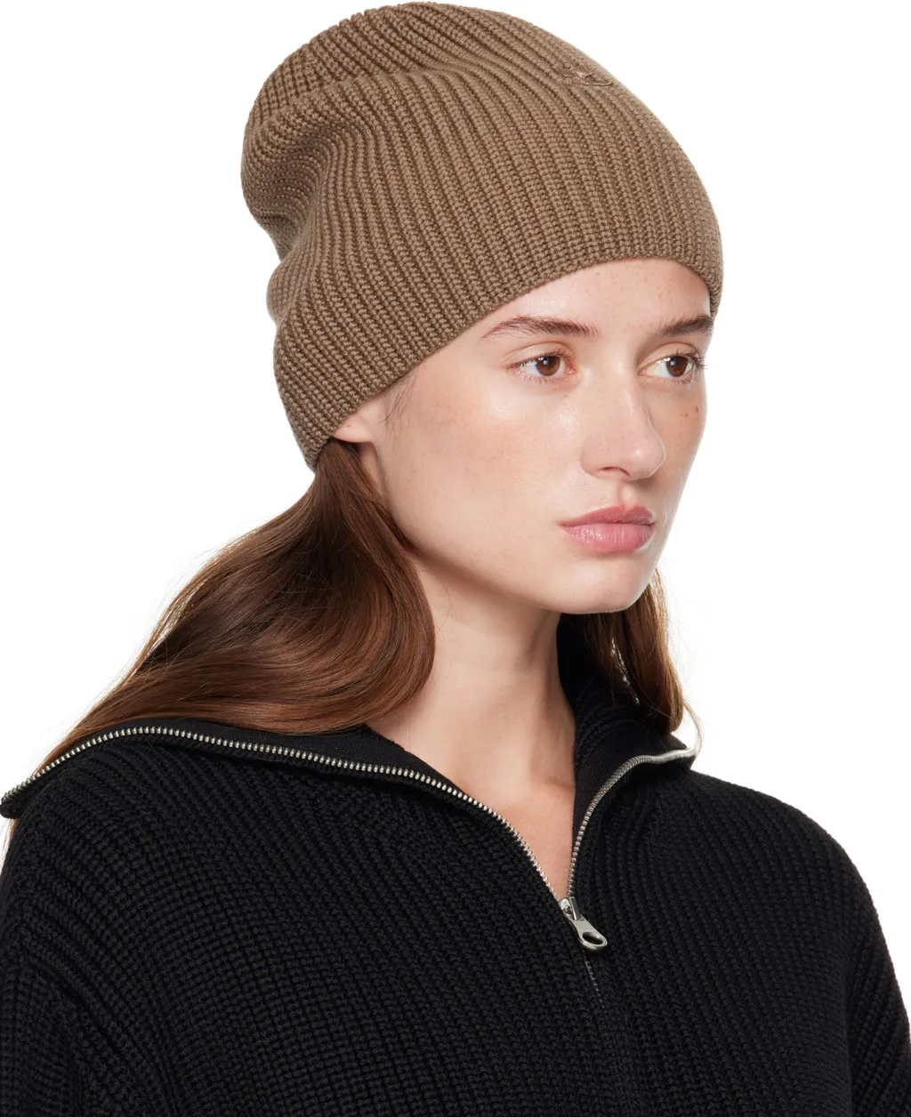 Ribbed-Knit Beanie