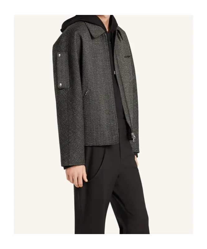 Textured Zip-Up Jacket