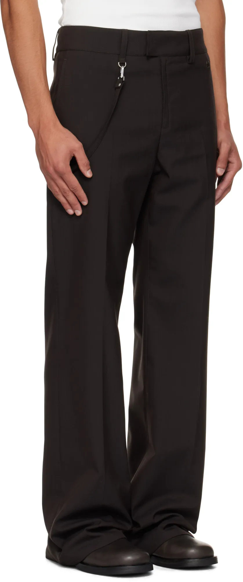 Twill Bootcut Trousers