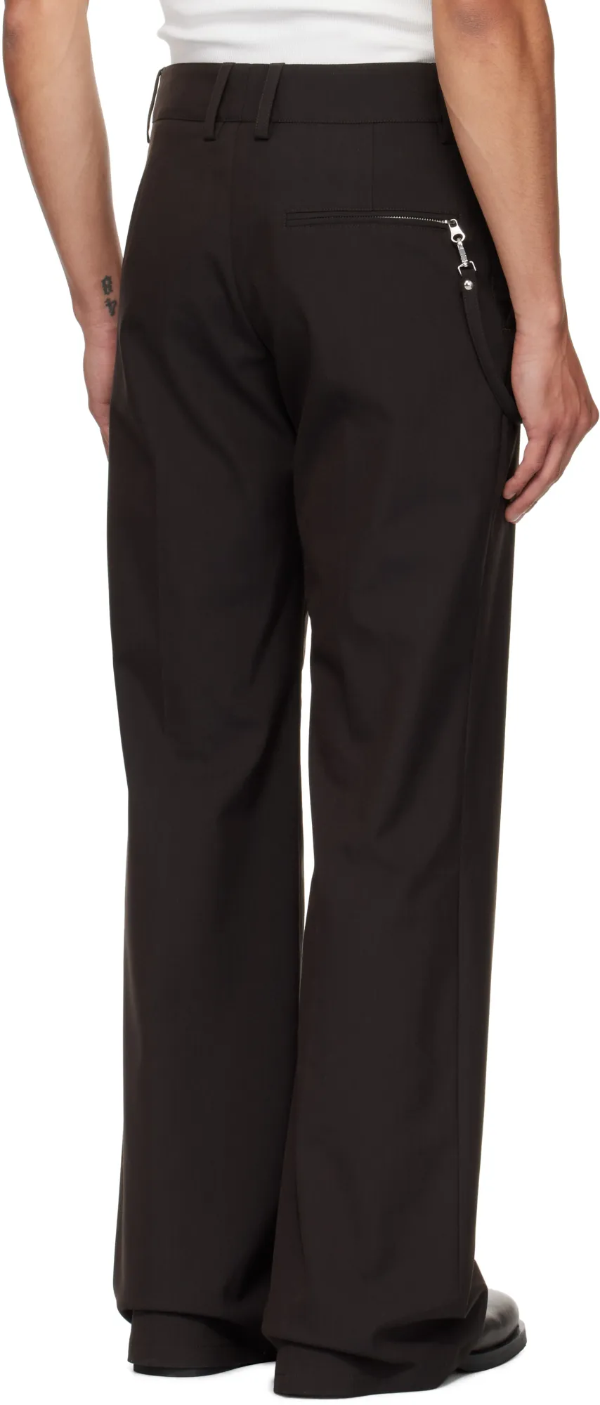 Twill Bootcut Trousers