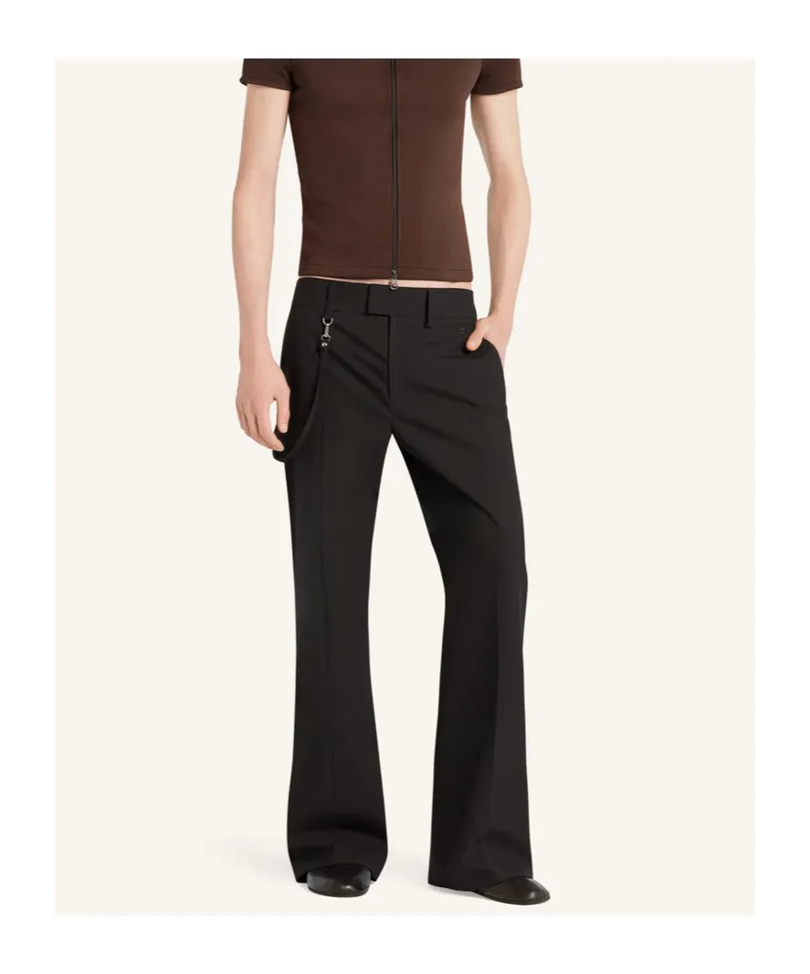 Twill Bootcut Trousers