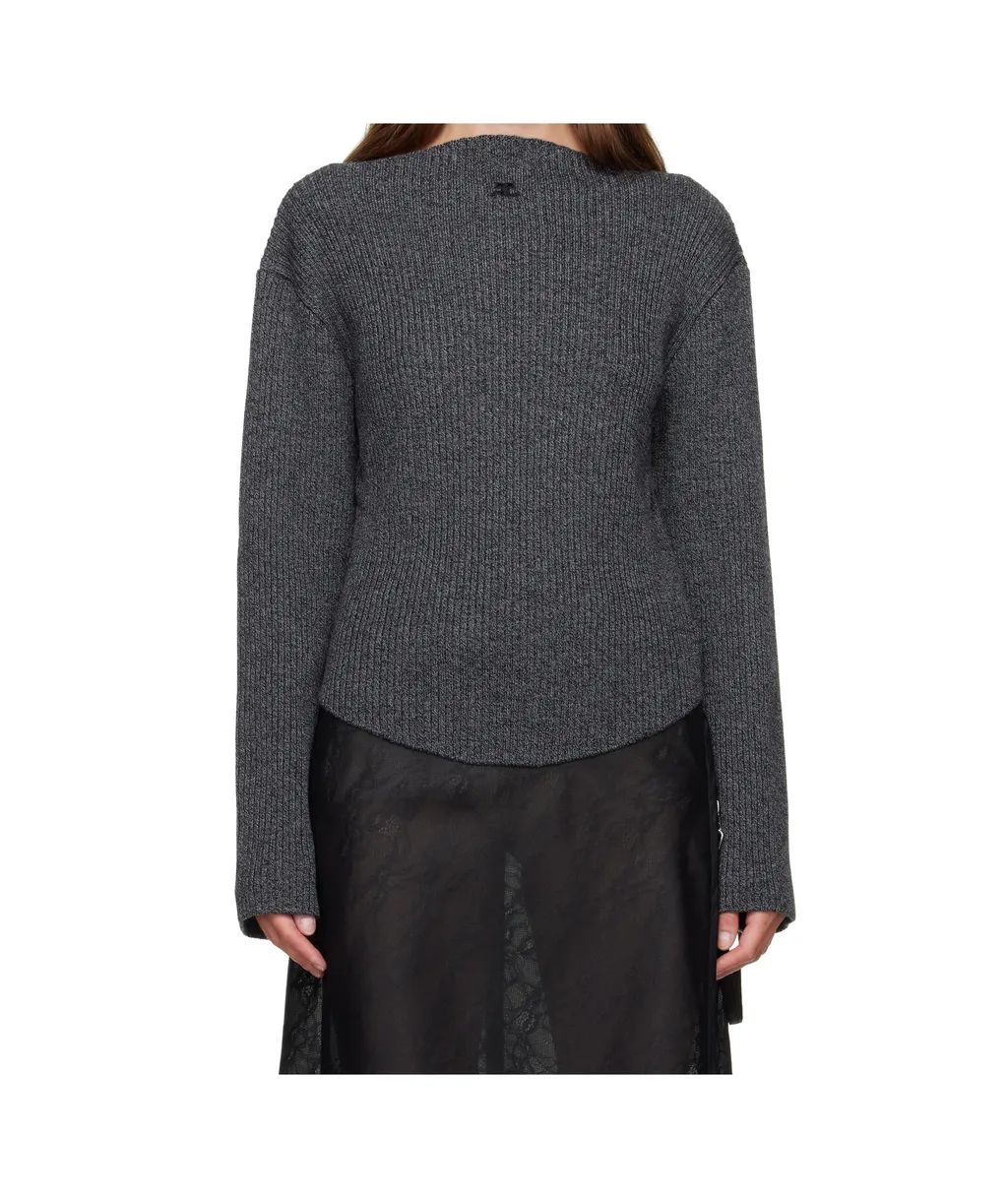 Ribbed-Knit Sweater