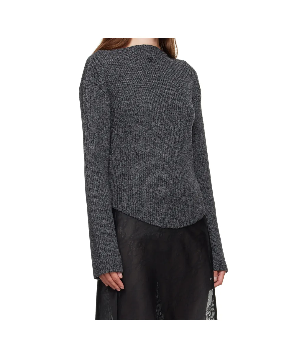 Ribbed-Knit Sweater