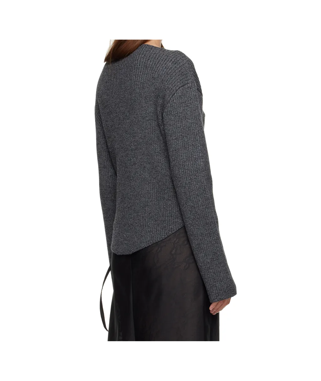 Ribbed-Knit Sweater